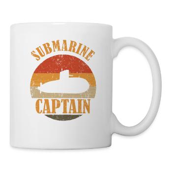 Vintage sous-marin capitaine Veteran Navy Submariner - Mug blanc - blanc - Droite