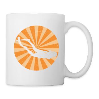 Freediving Vintage Freediver Apnea Divers Apnea - Mug - white - Right