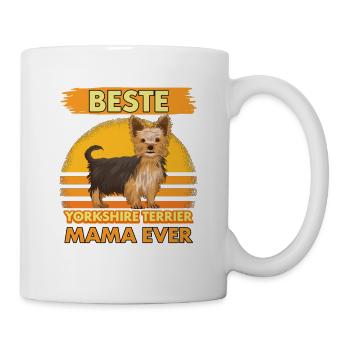 Yorkshire Terrier Beste Yorkshire Terrier Mama - Tasse - Weiß - Rechts