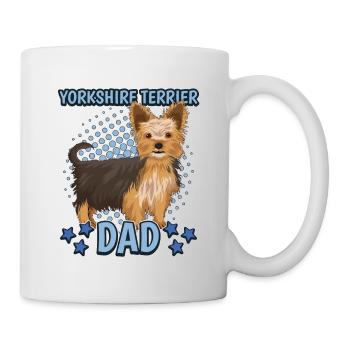 Yorkshire Terrier Yorkshire Terrier Dad - Tasse - Weiß - Rechts