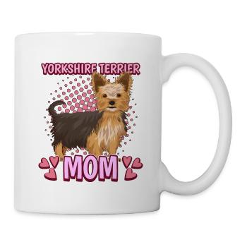 Yorkshire Terrier Yorkshire Terrier Mom - Tasse - Weiß - Rechts
