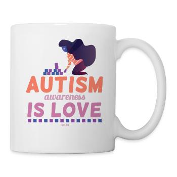 Autism Awareness Is Love - Tasse - Weiß - Rechts