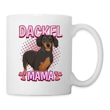 Dackel Mama - Tasse - Weiß - Rechts