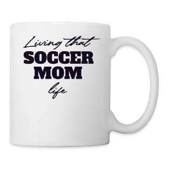 Fußball Mama - Tasse - Weiß - Rechts