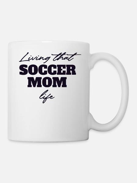 Fußball Mama - Tasse - Weiß