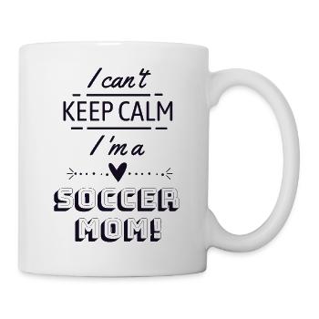 Fußball Mama - Tasse - Weiß - Rechts