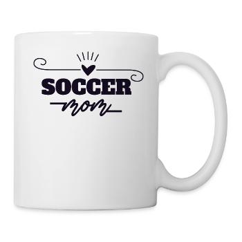 Fußball Mama - Tasse - Weiß - Rechts