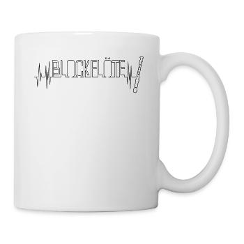A recorder with heartbeat - Mug - white - Right