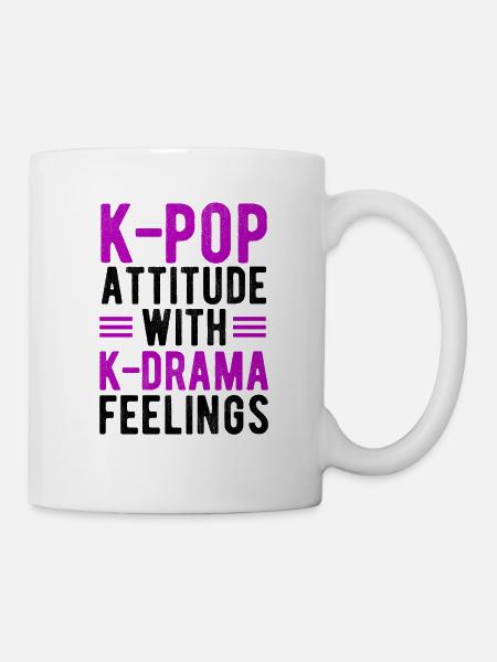 Attitude K-POP Avec des sensations de K-Drama - Mug blanc - blanc