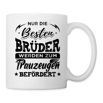 Trauzeuge Hochzeit - Tasse - Weiß - Rechts