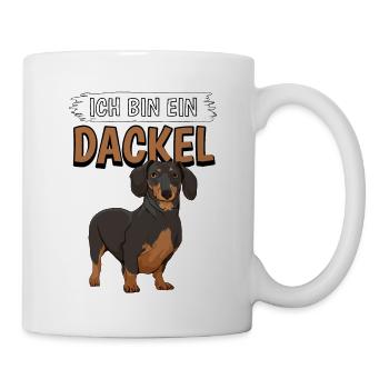 Dackel Ich bin ein Dackel - Tasse - Weiß - Rechts