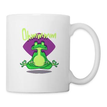 Frog Lover I Meditation I Yoga Pose I Yoga Frog - Mug blanc - blanc - Droite