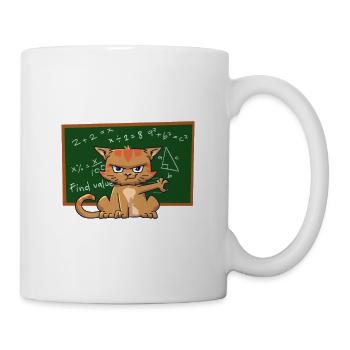 Cat Lover I Math Teacher I Love Math It Makes - Mug blanc - blanc - Droite