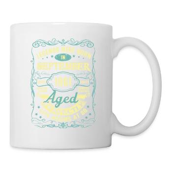 Septembre 1961 60e anniversaire 60 ans pour les hommes - Mug blanc - blanc - Droite