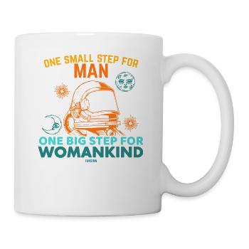 astronaute fille femme de l’espace - Mug blanc - blanc - Droite