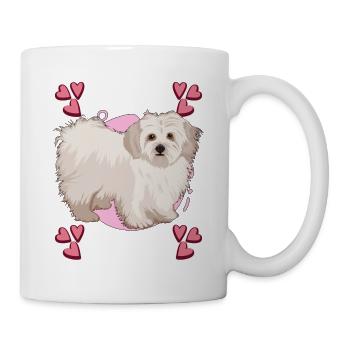Malteser Heart Design - Mug blanc - blanc - Droite
