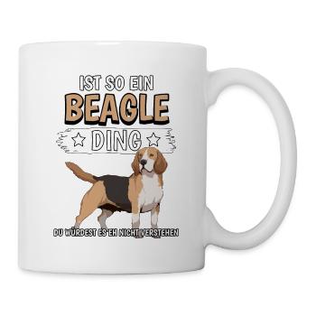 Beagle Ist so ein Beagle Ding - Tasse - Weiß - Rechts