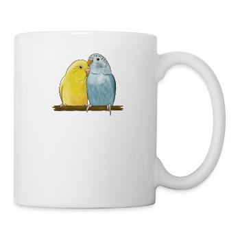 Budgerigar I Parakeet Bird Budgie Motif for - Mug - white - Right