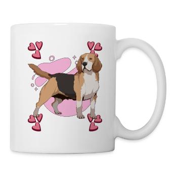 Beagle Heart Design - Mug - white - Right