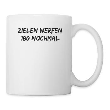 Dart - Zielen Werfen 180 Nochmal - Tasse - Weiß - Rechts