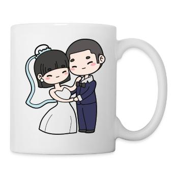 Couple de mariage - Mug blanc - blanc - Droite