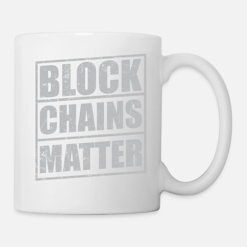 BLOCKCHAINS MATTER! - Mug blanc - blanc