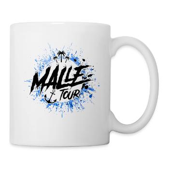 malle tour klecks - Tasse - Weiß - Rechts