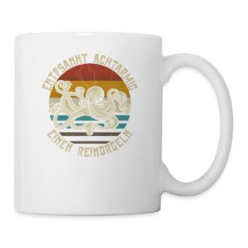 Entspannt Achtarmig einen Reinorgeln Bier Party - Tasse - Weiß - Rechts