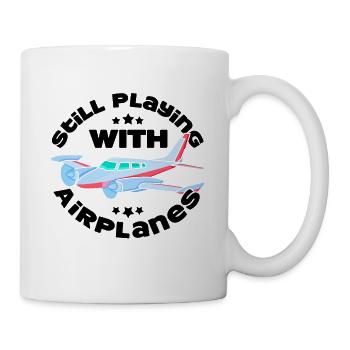 Still Playing with Airplanes Pilote Pilote Pilote - Mug blanc - blanc - Droite