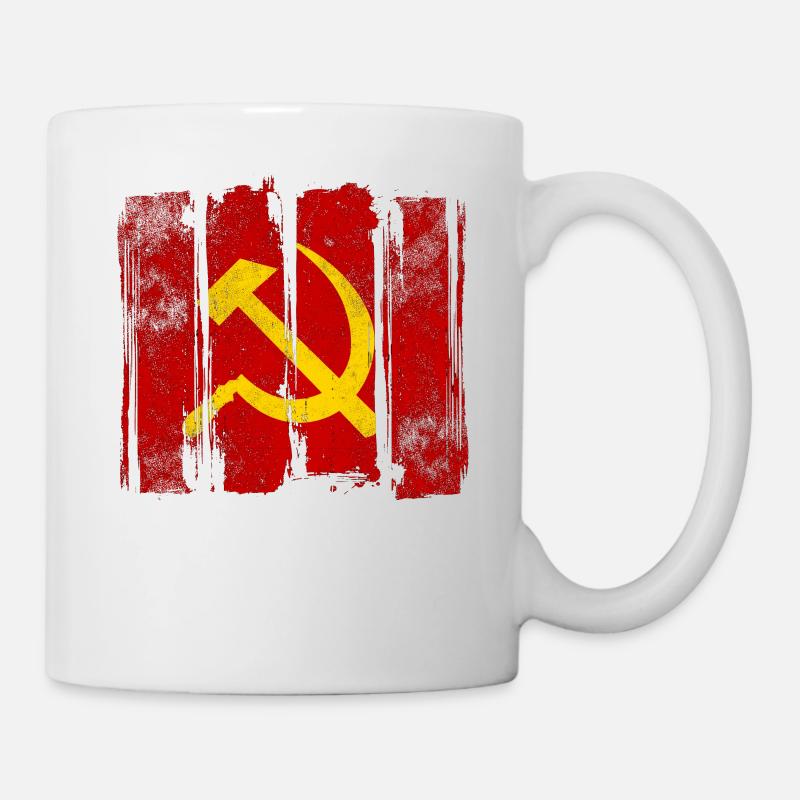 Kommunismus - Hammer und Sichel - Tasse - Weiß