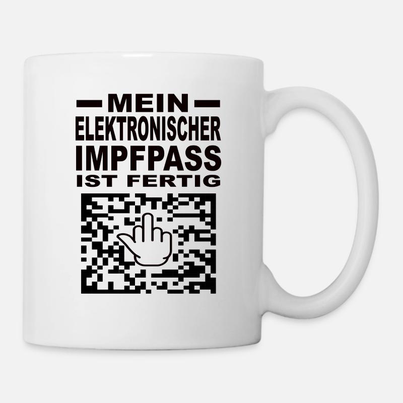 Elektronischer Impfpass - Tasse - Weiß