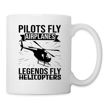 Hélicoptère pilote hélicoptère - Mug blanc - blanc - Droite