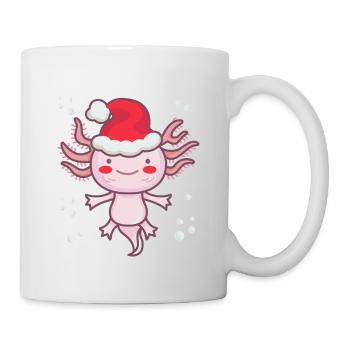 Weihnachts Axolotl Weihnachten Nikolaus - Tasse - Weiß - Rechts