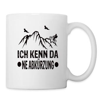 Mountainbike Mountainbiker Mountainbiker Geschenke - Tasse - Weiß - Rechts