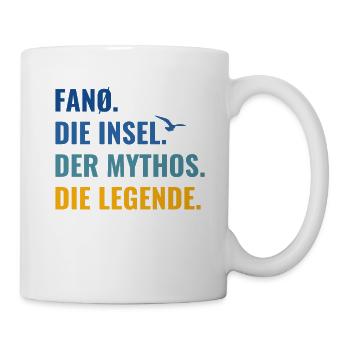 Fanø Die Insel Der Mythos Die Legende Fanö Urlaub - Tasse - Weiß - Rechts