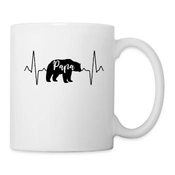 Papa Bear Heartbeat - Mug - white - Right