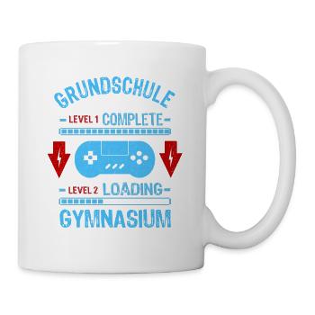 Einschulung Gymnasium 5 Klasse Geschenk - Tasse - Weiß - Rechts