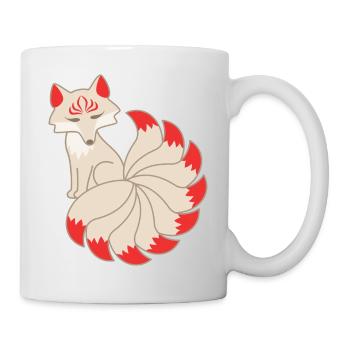 Kitsune Fuchs - Tasse - Weiß - Rechts