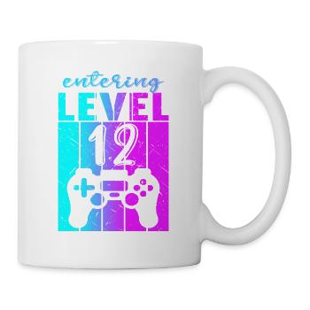 Level 12 Gaming Controller 12th Birthday - Mug - white - Right