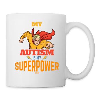 My autism is my superpower - Mug - white - Right