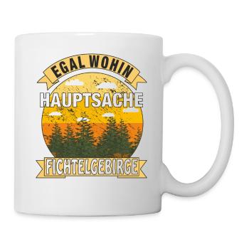 HAUPTSACHE FICHTELGEBIRGE - Tasse - Weiß - Rechts