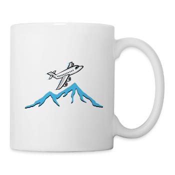 Avion - Mug blanc - blanc - Droite