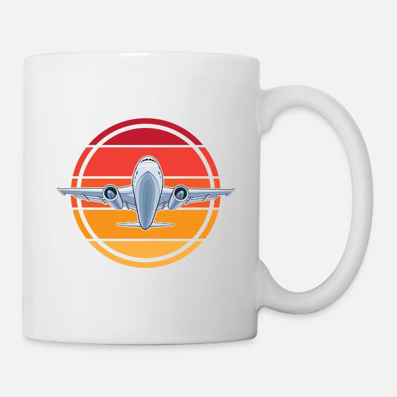 Avion - Mug blanc - blanc