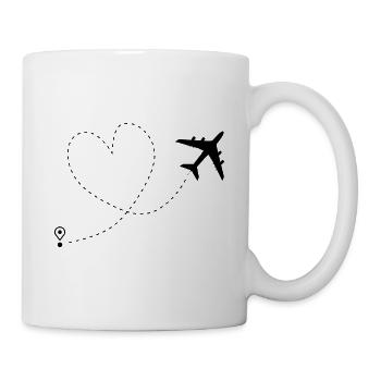 Avion - Mug blanc - blanc - Droite