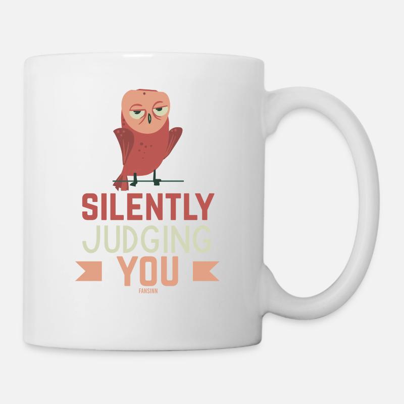 Eule - Tasse - Weiß