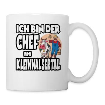 Ich Bin Der Chef Im Kleinwalsertal - Tasse - Weiß - Rechts