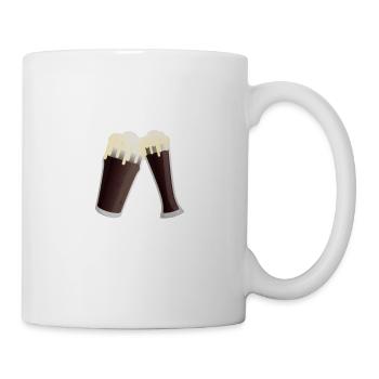 Hello darkness my old friend drinks beer - Mug - white - Right