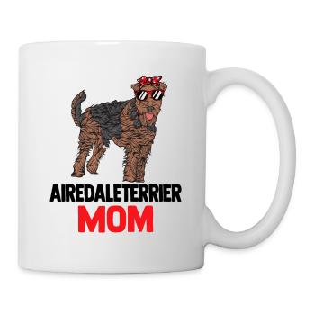Airedale Terrier - Tasse - Weiß - Rechts