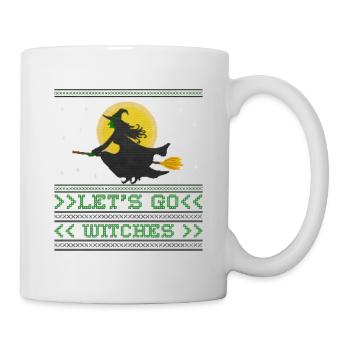 Sorcière Avec le bealon Ugly Halloween 2021 Femmes Lets Go - Mug blanc - blanc - Droite