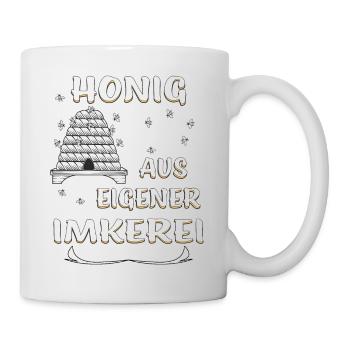 BIENENKORB HONIG AUS EIGENER IMKEREI - Tasse - Weiß - Rechts